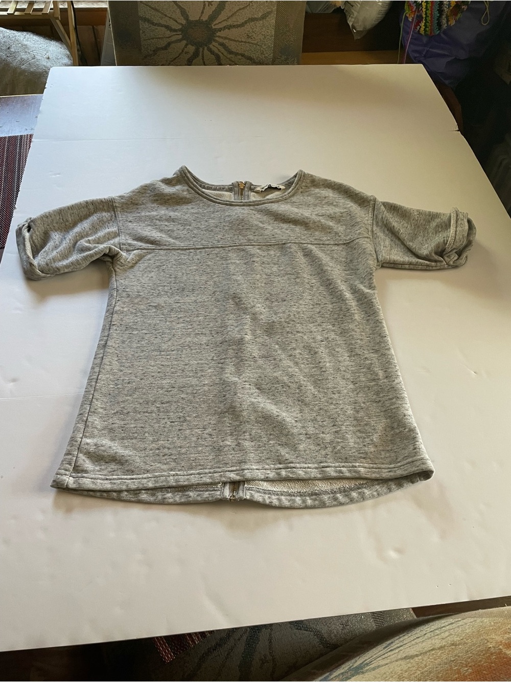 Abercrombie & Fitch Light Heather Gray Long Sleeve Tee
